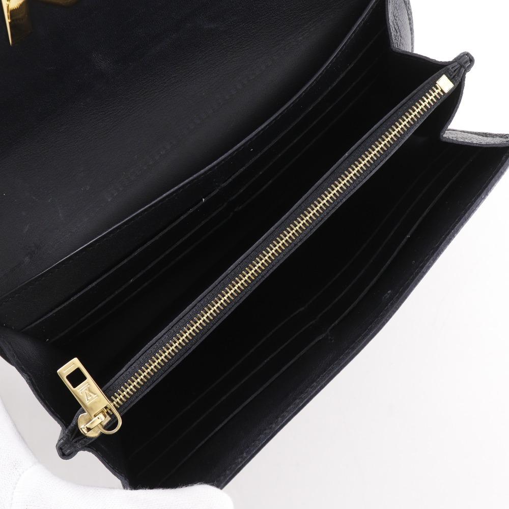 LOUIS VUITTON Portefeiulle Verry Purse M62059 Monogram Noir black leather Women Used