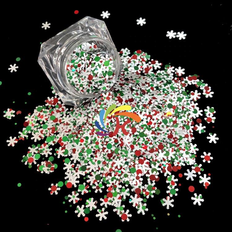 Bulk Other Christmas Decorations Chunky Mix Glitter Shapes for Resin Art Glitter