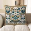 2D Colorful Floral Patterned Decorative Pillow Covers Pattern Cushion Cover Suitable For Sofa Bedroom Car Pillow Cover