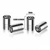 4pcs Metal Car Wheel Tire Valve Caps Stem Case With Logo For Volkswagen VW R Polo Passat Rline Golf 4 5 6 Tiguan Jetta GTI ID.3 kj6
