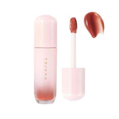 Toone Petal Blooming Gloss 03 Slow Jam Lip Gloss, Shiny, Highly Pigmented, Rose Beige