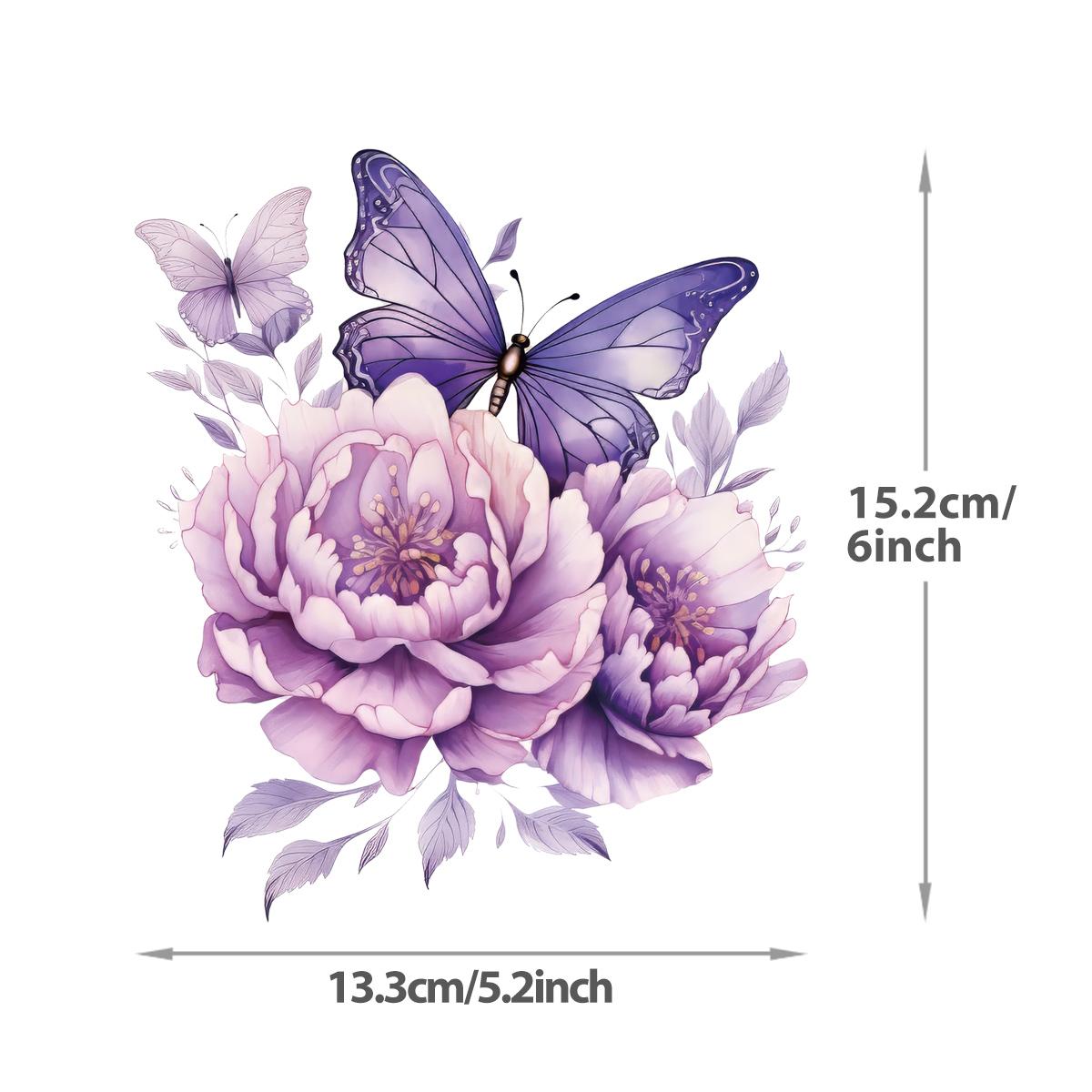 

Наклейка с акварельной бабочкой, наклейка с термопереносом, дизайн футболки с изображением животных, наклейки для одежды своими руками Parches Ropa, термопереносная наклейка