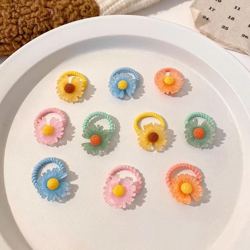 

10Pcs/Set Cute Cartoon Headbands Girls Elastic Hair Bands Hair Accessories For Kids Scrunchies Headwear Ornaments Gift