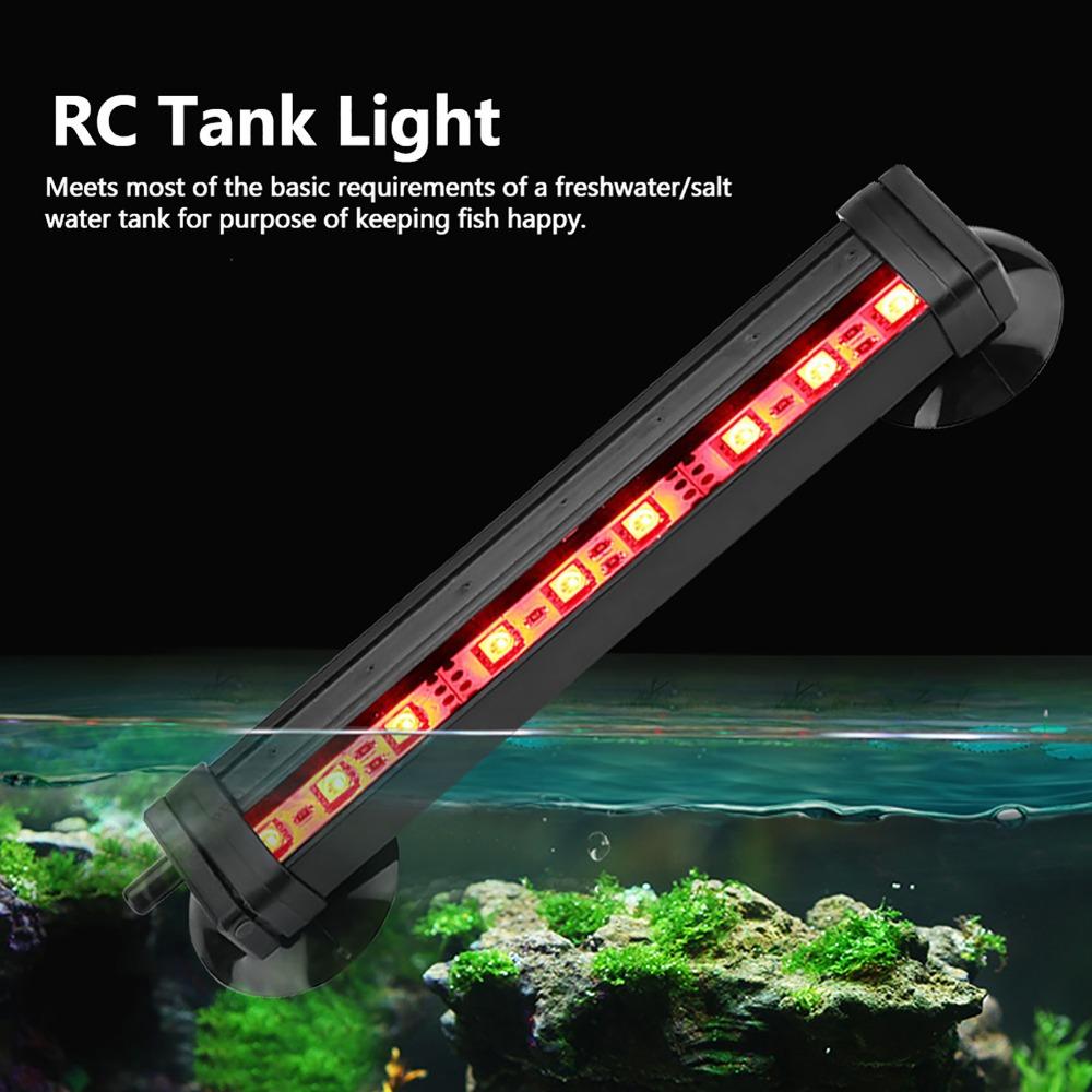 Colorful Lighting Remote Control Fish Tank Light Color Change LED Technology Bubble Light Bubble Effect RC Tank Light Aquarium