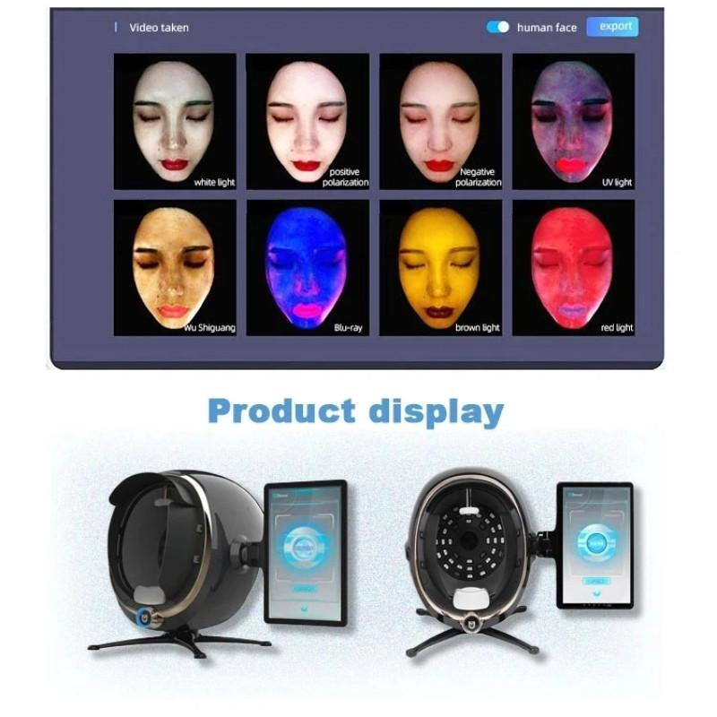 3D Care Facial Analyzer Intelligence Face Camera Test Analysis Machine Portable Skin Testing Detector Skin Scanner
