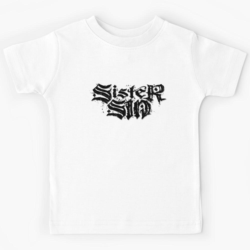 Sister Sin Swedish rock band - Black Version Kids T-Shirt 130