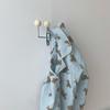 Pastel Color Rotatable Hook Metal Bedroom Storage Holder Durable Hanging Rack  Cafe