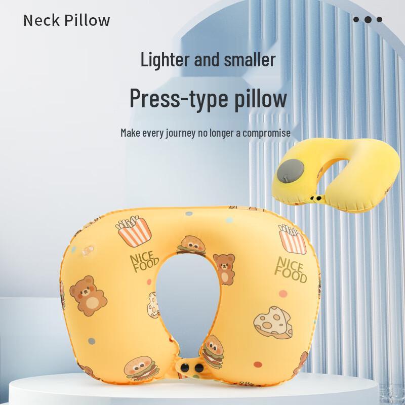 Xinjingzhou Dual-Sided Inflatable Travel Neck Pillow
