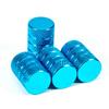4Pcs Knurling Style Tire Valve Cap Aluminum Silver Car Tire Valve Stems Cap Tire Wheel Stem Air Valve Cap Valve Stems 1