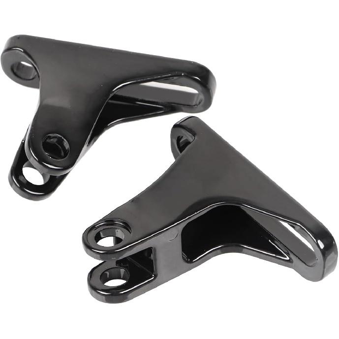Black Rear Passenger Foot Peg Mini Mount Kit Fits for Harley Touring Road King Electra Glide Ultra Classic Street Glide 1993-later