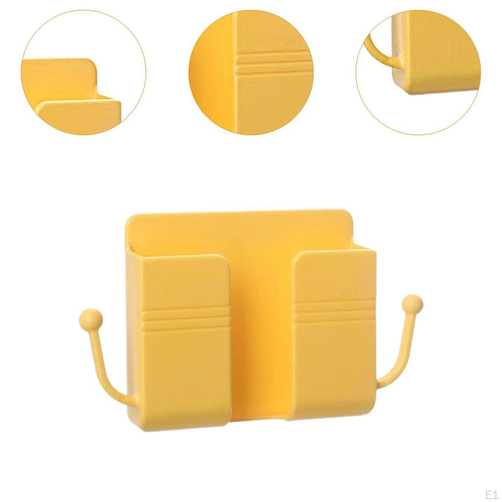 Sleek Wall Mount Phone Holder Storage Solution for Home And Office