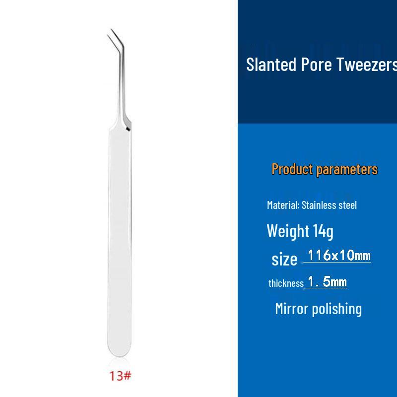 Stainless Steel Double-Ended Pimple Tweezer & Blackhead Remover Tool Set