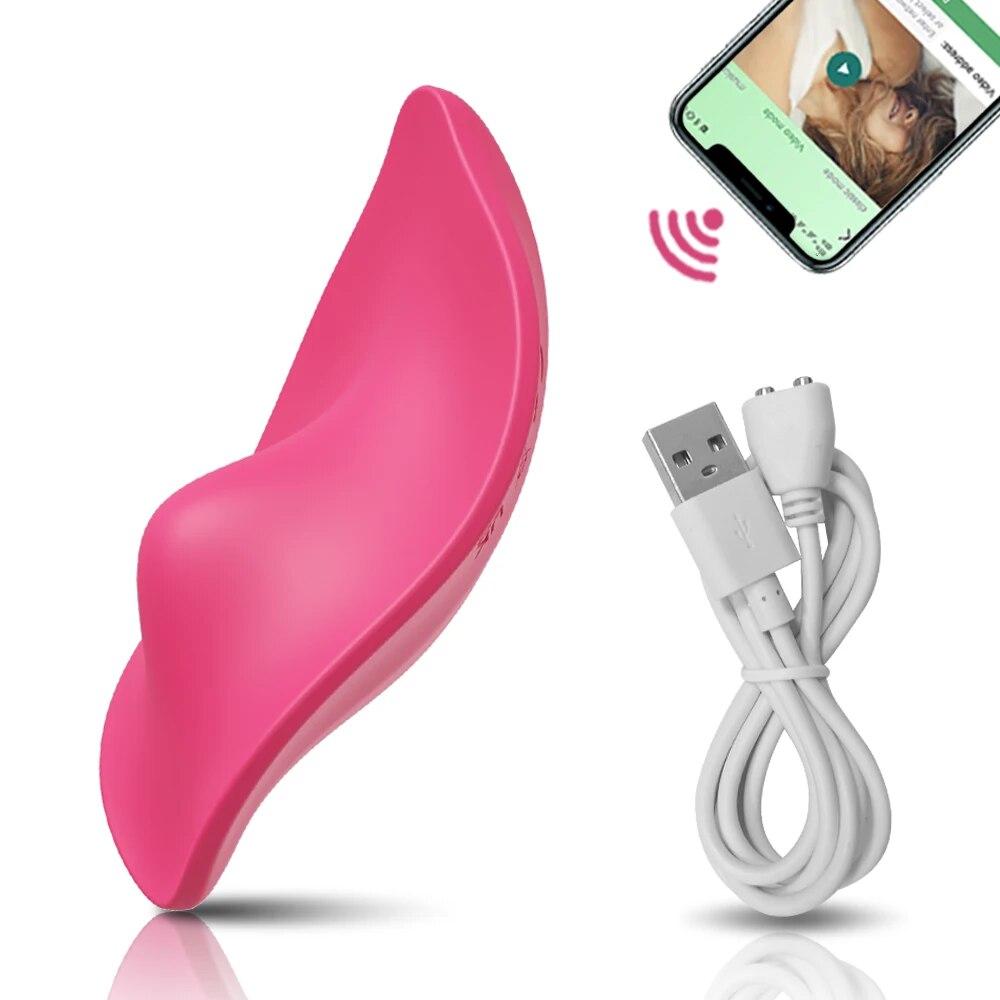 APP Bluetooth Sucking Vibrator Female Wearable Clit Sucker Clitoris Stimulator 2 In 1 Adult Goods Sex Toy for Women 's Panties