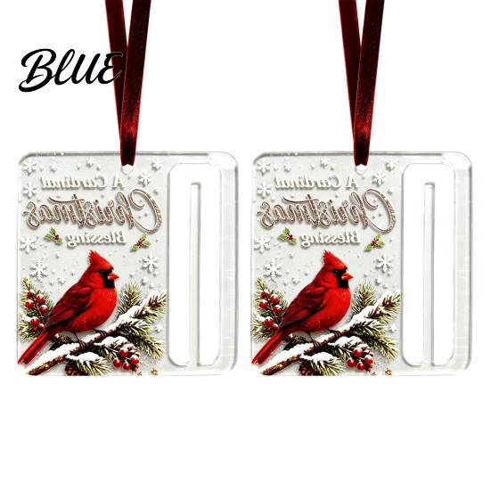 Christmas Tree Decorations Decor with Ornament Acrylic Gift Holder 2Pcs Cash Money Hanging Unique Holiday