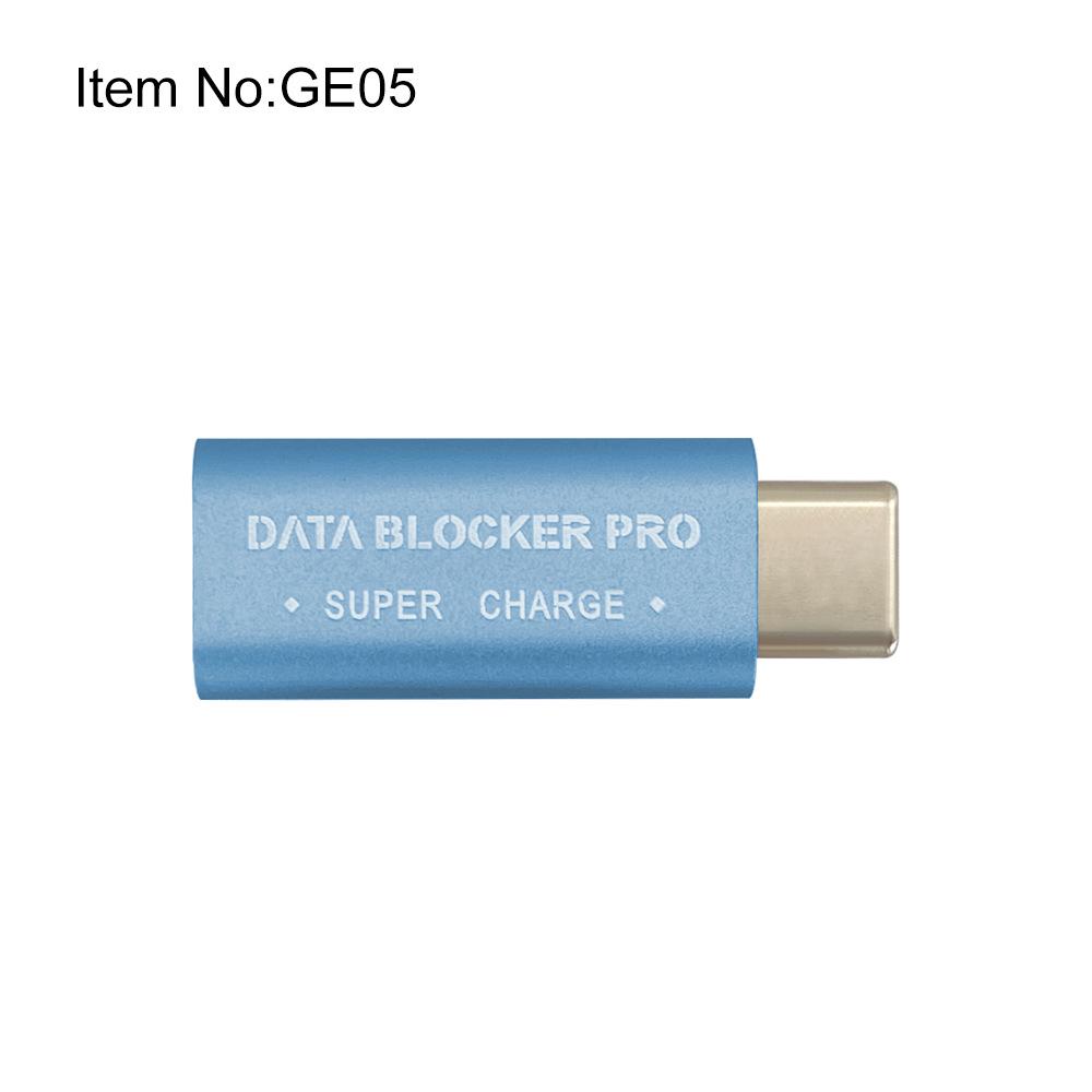 Aluminum USB-C Data Blocker: Anti-Skimming, Supports Fast Charging