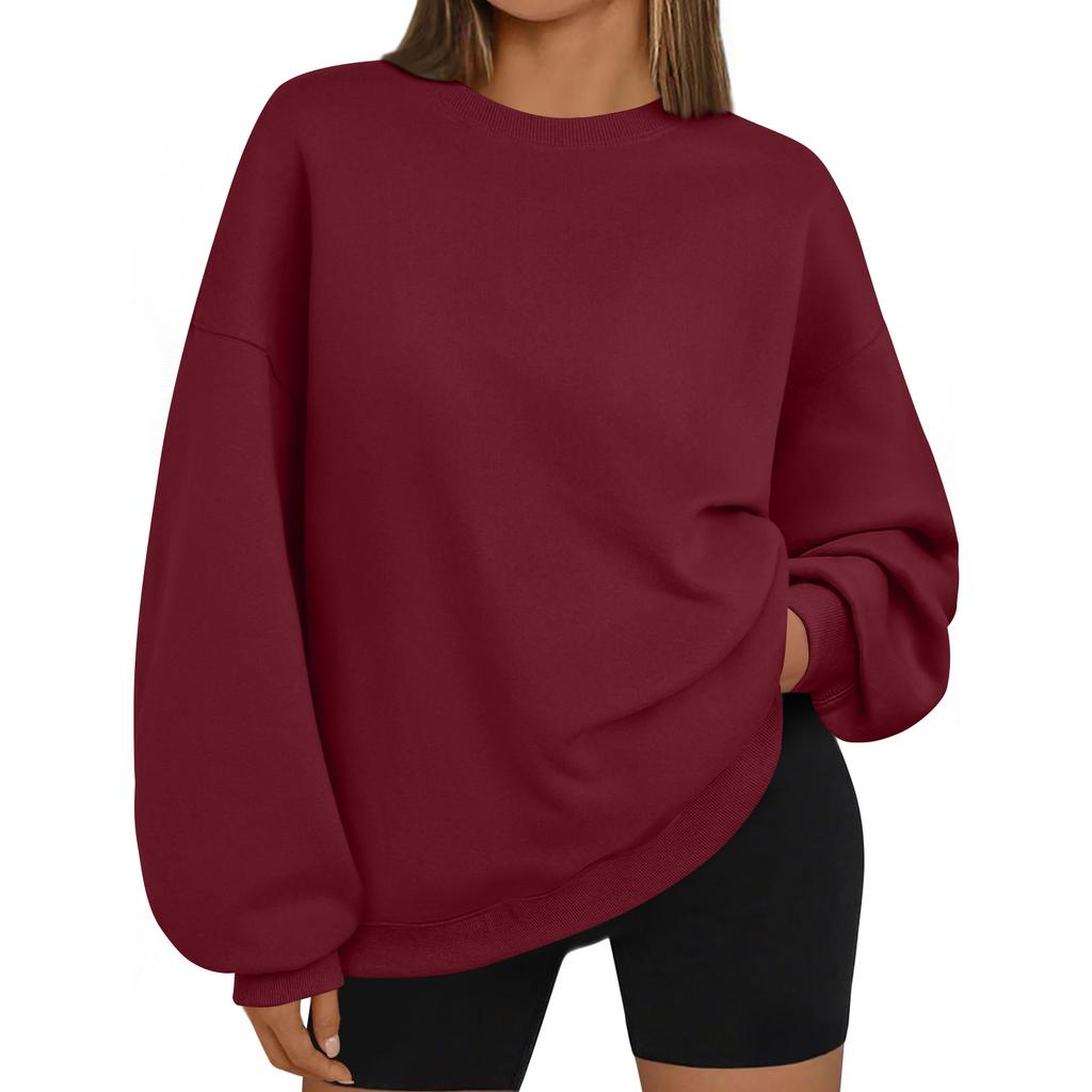 Women's Solid-color Fashionable Long-sleeved Top