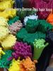 Thickened White Chenille Pipe Cleaners - Mixed Colors for DIY Bouquet Crafts
