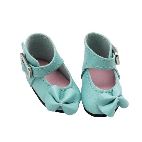 1 Paar wunderschöne Babypuppenschuhe, Mini-elegante, flache Mädchen-Puppenschuhe