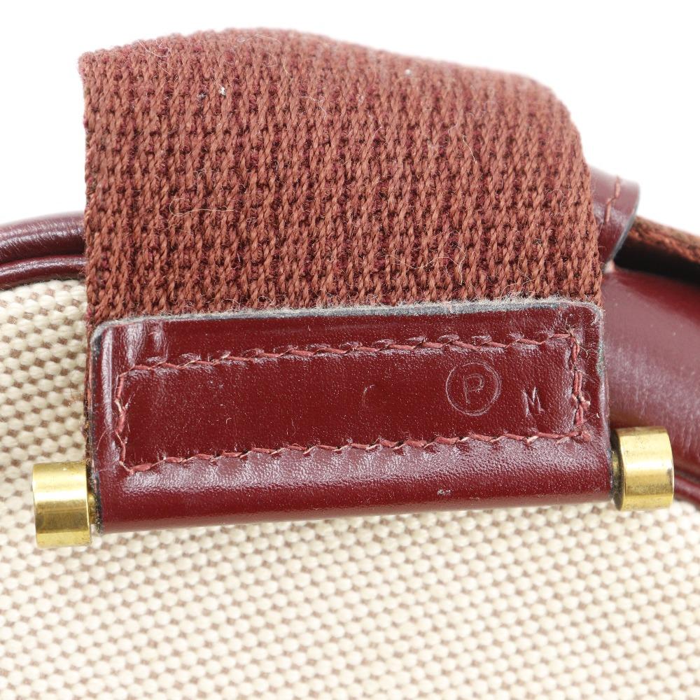 HERMES Sako Shoulder Bag vintage beige Tower ash/Calfskin Women Used