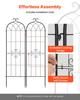 Garden Trellis, 180 x 52.5 cm Rose Trellis, 2 Packs Garden Flower Rose Trellises with Powder-Coated Finish & Convenient Locking Design, Plant Support