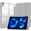 Leather Case for iPad Pro11 2025 iPad Air13 with Transparent Pencil Slot Acrylic Protective Cover