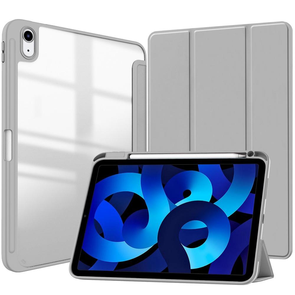 Leather Case for iPad Pro11 2025 iPad Air13 with Transparent Pencil Slot Acrylic Protective Cover