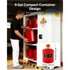 VEVOR Safety Gas Can, 19 L Type I Red Safety Can for Gasoline with Stainless Steel Flame Arrester, Self-Closing Lid, and PE Funnel