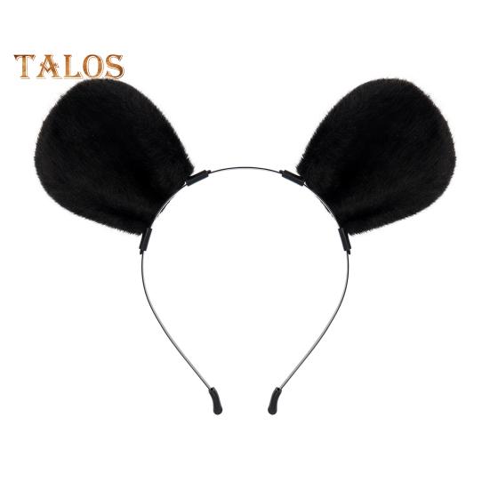 2Pcs/Set Imitation Mouse Ear Tail Set Animal Ear Headband Adjustable Waist Belt Tail Costume Accessories Christmas Cosplay Props