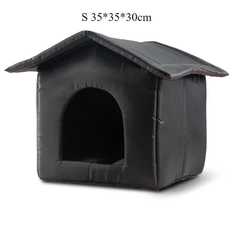 Outdoor Cat House Warm and Waterproof Stray Cat Nest Foldable Closed Rainproof Outdoor Dog House Winter Warm Stray Pet Shelter