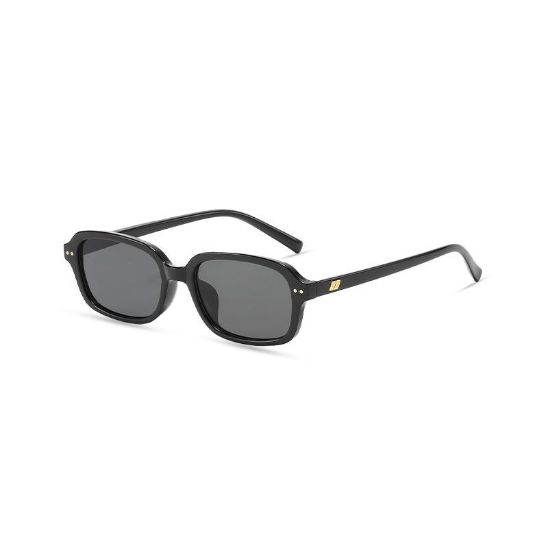 New classic small square rice nail sunglasses men's and women's fashion trend street concave sunscreen sunglasses