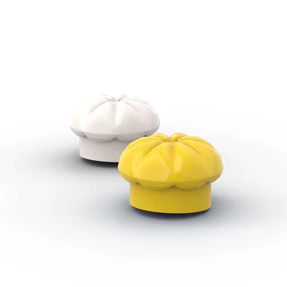 Activating Toys Moc 10Pcs 3898 Headgear Chef Building Blocks Kit Hat Toque Cap Body Wear Part Bricks Diy Idea Particle Children Birthday Gifts