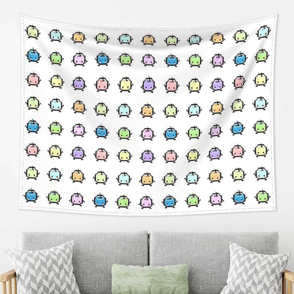Stardew Valley Pastel Junimos Tapestry Decor Art Aesthetic Tapestries for Living Room Bedroom Home Wall Cloth Wall Hanging