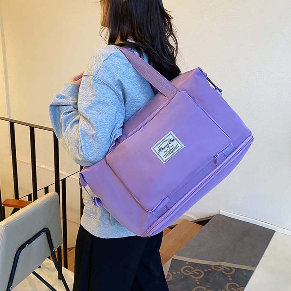 Fitness Pouch Oxford Cloth Travel Bag Foldable Large Capacity Handbag  Family Vacation