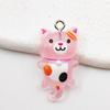 Pack of 10 Artistic Resin Cats Charm Cute Kitty Charm In Resin for Crafting Necklaces Bracelets and Keychains