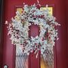 Spring Red Berry Christmas Wreath Winter Wreath Gift, Great Berry Wreath for Front Door, Farmhouse Outdoor Christmas and Winter