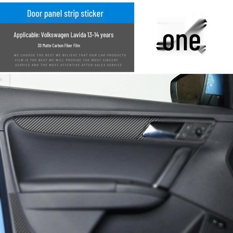 Volkswagen 13-14 Lavida Interior Carbon Fiber Decorative Film Sticker - No-Fade Replacement