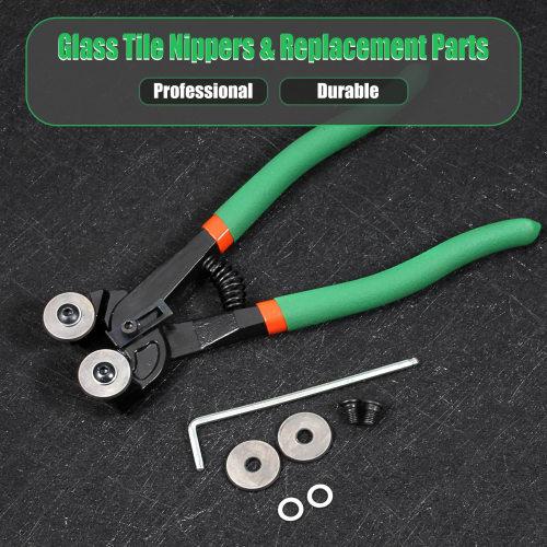 LEONTOOL Manual Tile Nipper Replacement Blade, Carbide Blade, Replacement for Glass Cutter, Glass Nipper, Dedicated Parts Set, Sharp Cutting Edge, Til