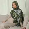 Watercolour Floral Printed Modal Breathable Lightweight Soft Modal Muslim Hijab Women Shawl Hijab Headband Scarves Ramadan