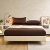 Polyester Fitted Sheet 30cm Deep And Solid Color With Breathable Fabric For Bedroom Use