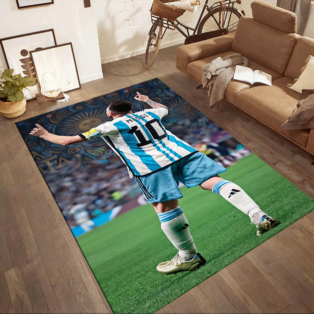 Messi 496 Floor Mat Suitable for Decorate Room Study Room Entryway Outdoor Antislip Carpet Anime Office Decor Spiritual Gift