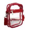 Women PVC Transparent Shoulder Crossbody Bag Fashion Waterproof Transparent Handbags Sports Zipper Shoulder Bag Cross Bags