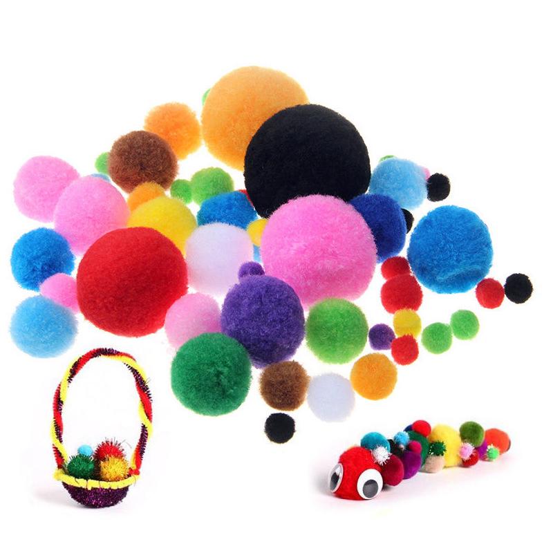 

Материал для поделок: детские помпоны, шары