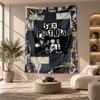 Decorative Tapestry,Sex Pistols Printed Wall Art, Lightweight Wall Hanging For Bedroom Background
