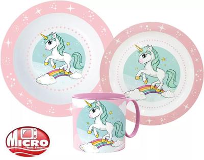 UNICORN Dinner Set Plate Bowl Mug UNICORN