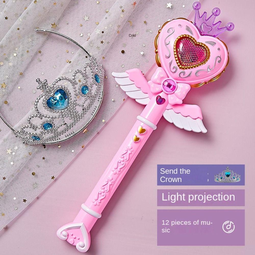 Luminous Cartoon Flashing Glow Stick Music Wand Fairy Cartoon Anime Toys Flashing Glow Stick  Kids