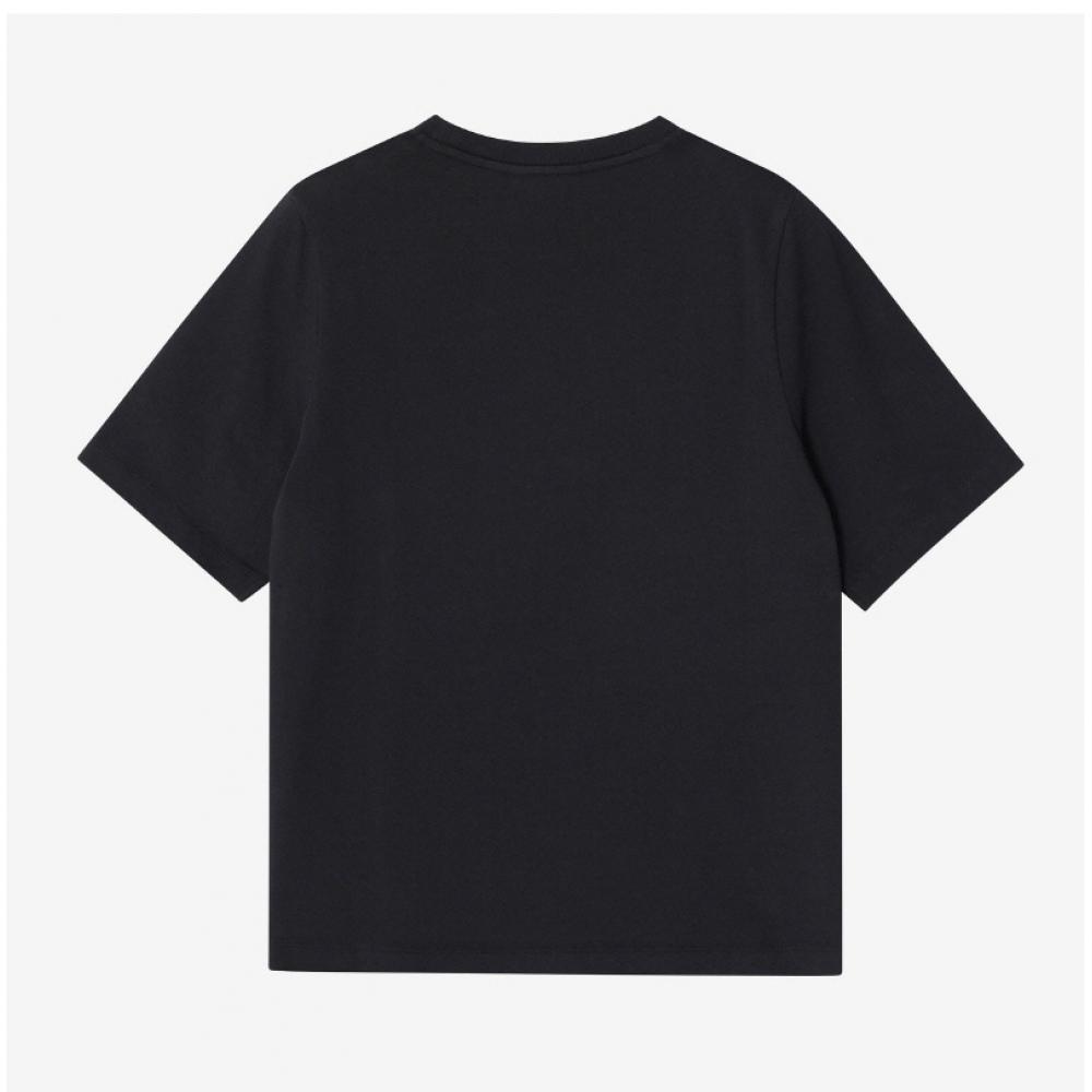 MaiSon KitSune Mw00127kj0119 P199 Bold Fox Head Patch Women S Short Sleeve Tee