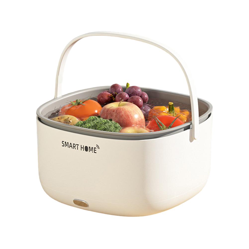 Ultrasonic Fruit Cleaner Device Vegetable Cleaner Electric Food Purifier Vegetables Cleaning Basket Kitchen Gadgets