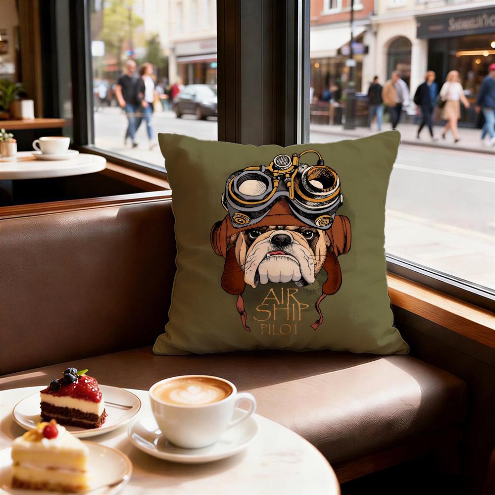 

Animal French Bulldog Cushion Cover Decorative Cushions Covers Cover Sofa 50x50 Pillow 4 Piece 45x45 40x40 Pillowcase 30X30cm