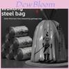 Garbage Bag Drawstring Heavy Duty Household Disposable Plastic Trash Bag For Kitchen Use