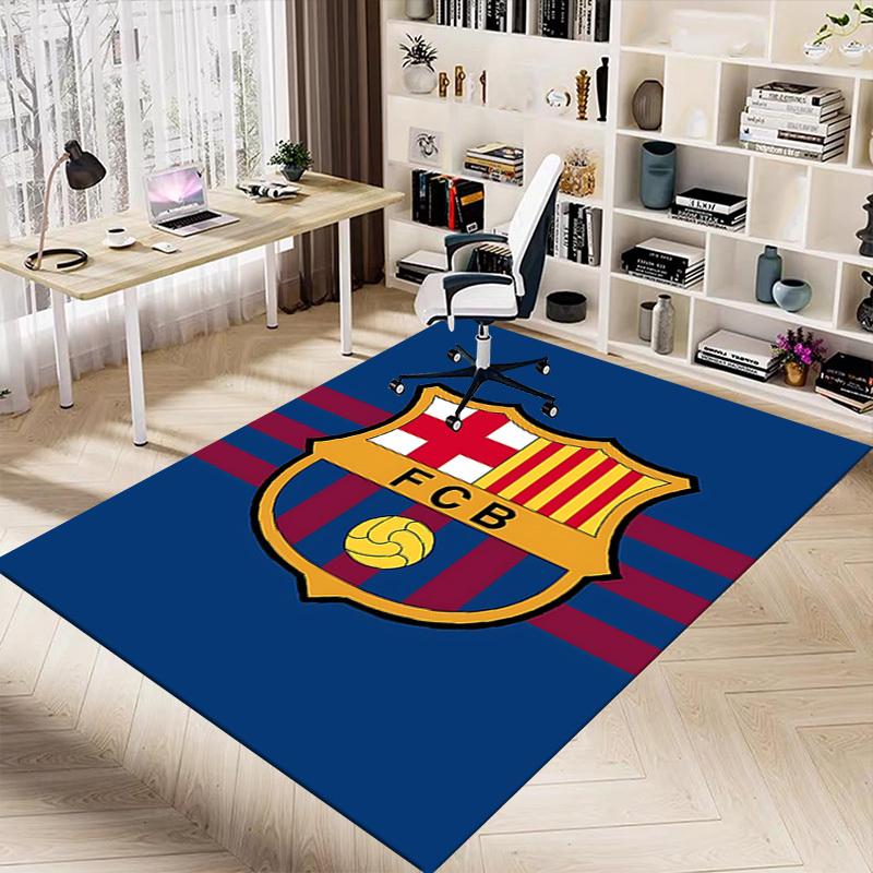 1PC FC Barcelona Extra Large Non Slip Floor carpet, Office, family, bedroom, Studio Large Area Rug Indoor Rugs